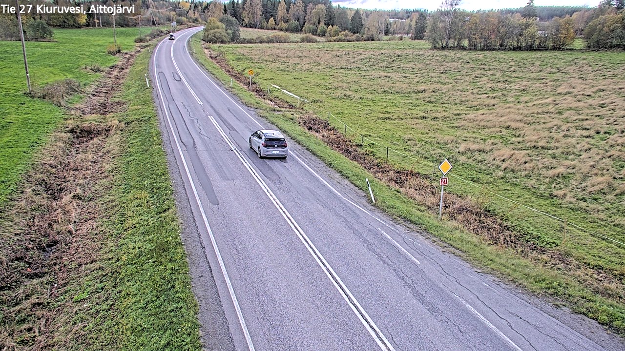 Weather Camera Image Road 27 Kiuruvesi, Aittojärvi, Kiuruvesi, Pohjois-Savo