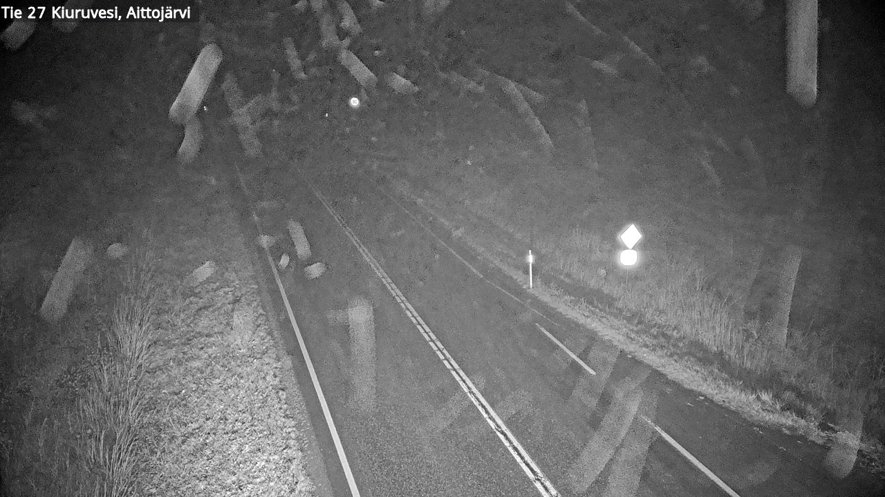 Weather Camera Image Road 27 Kiuruvesi, Aittojärvi, Kiuruvesi, Pohjois-Savo
