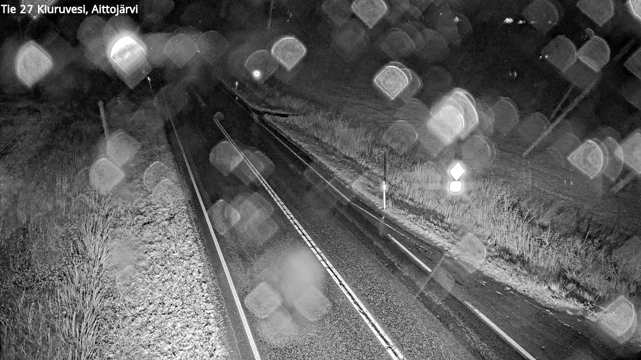 Weather Camera Image Väg 27 Kiuruvesi, Aittojärvi, Kiuruvesi, Pohjois-Savo