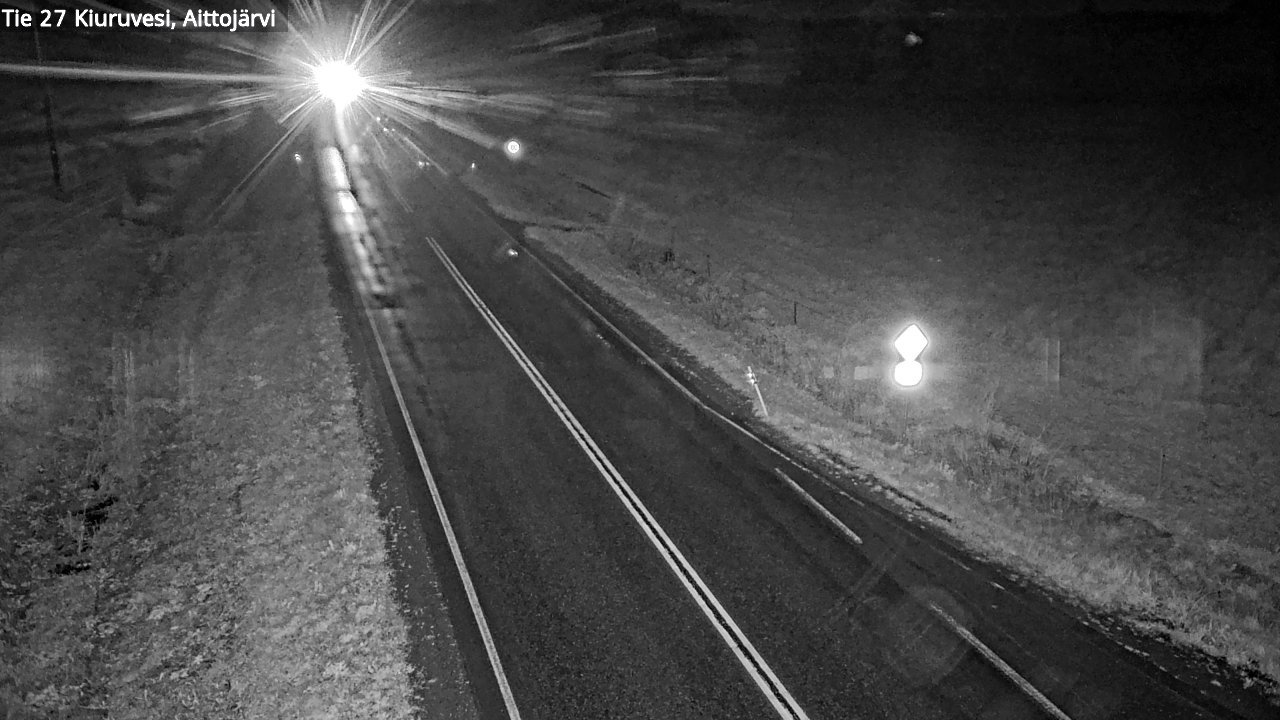 Weather Camera Image Road 27 Kiuruvesi, Aittojärvi, Kiuruvesi, Pohjois-Savo