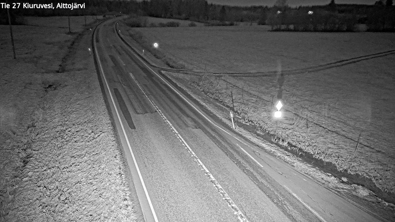 Weather Camera Image Road 27 Kiuruvesi, Aittojärvi, Kiuruvesi, Pohjois-Savo