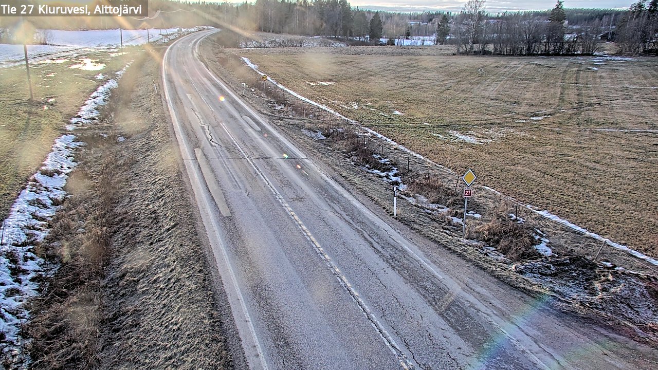 Kelikamerat Kuva Tie 27 Kiuruvesi, Aittojärvi, Kiuruvesi, Pohjois-Savo