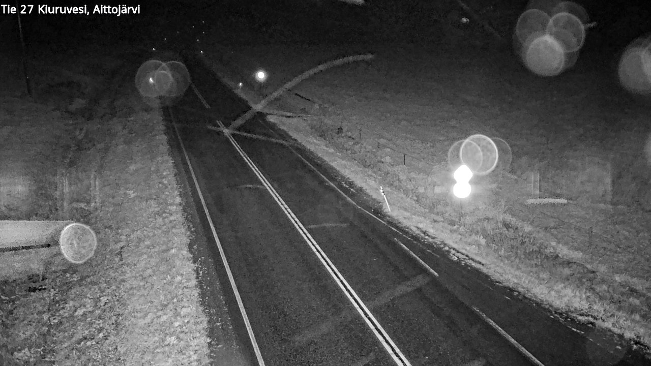 Weather Camera Image Road 27 Kiuruvesi, Aittojärvi, Kiuruvesi, Pohjois-Savo