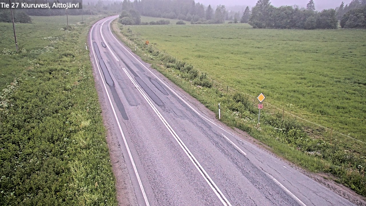 Kelikamerat Kuva Tie 27 Kiuruvesi, Aittojärvi, Kiuruvesi, Pohjois-Savo