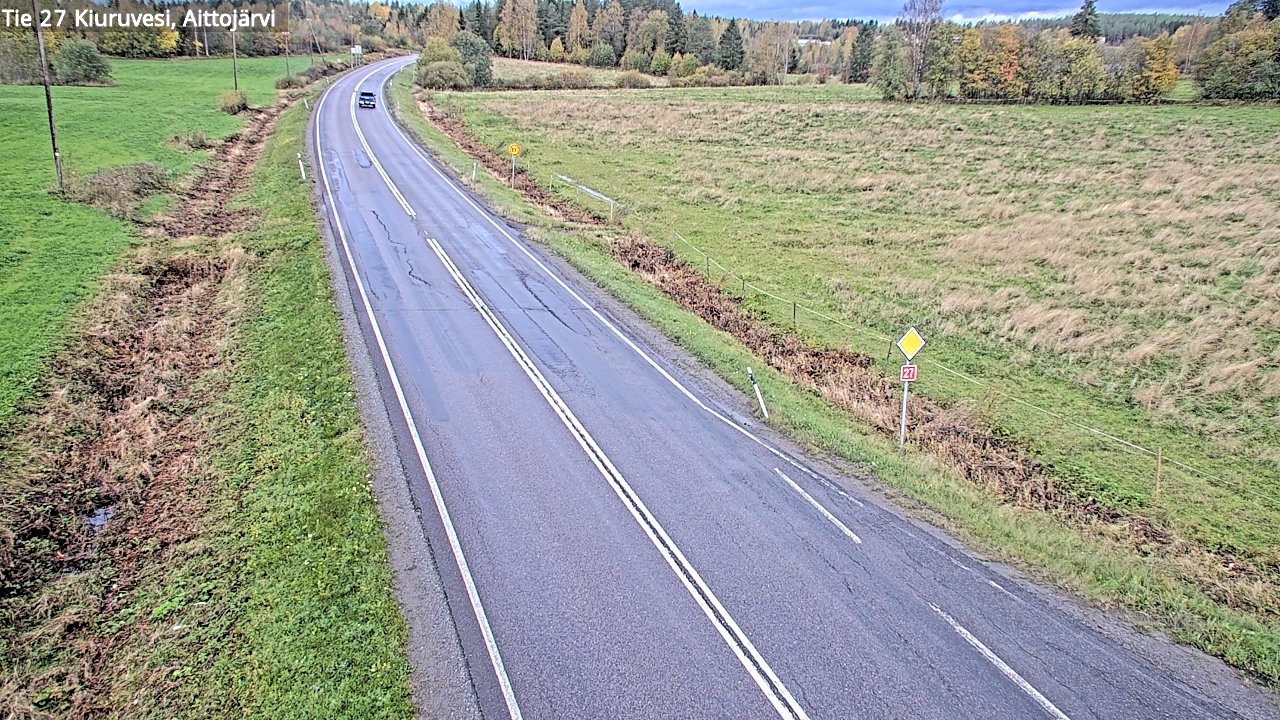 Weather Camera Image Road 27 Kiuruvesi, Aittojärvi, Kiuruvesi, Pohjois-Savo