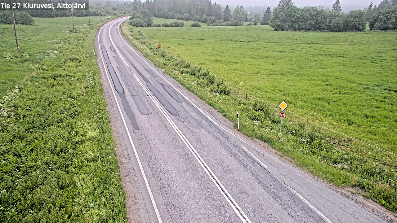 Kelikamerat Kuva Tie 27 Kiuruvesi, Aittojärvi, Kiuruvesi, Pohjois-Savo