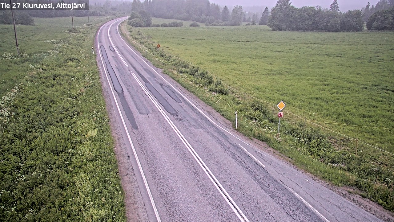 Kelikamerat Kuva Tie 27 Kiuruvesi, Aittojärvi, Kiuruvesi, Pohjois-Savo