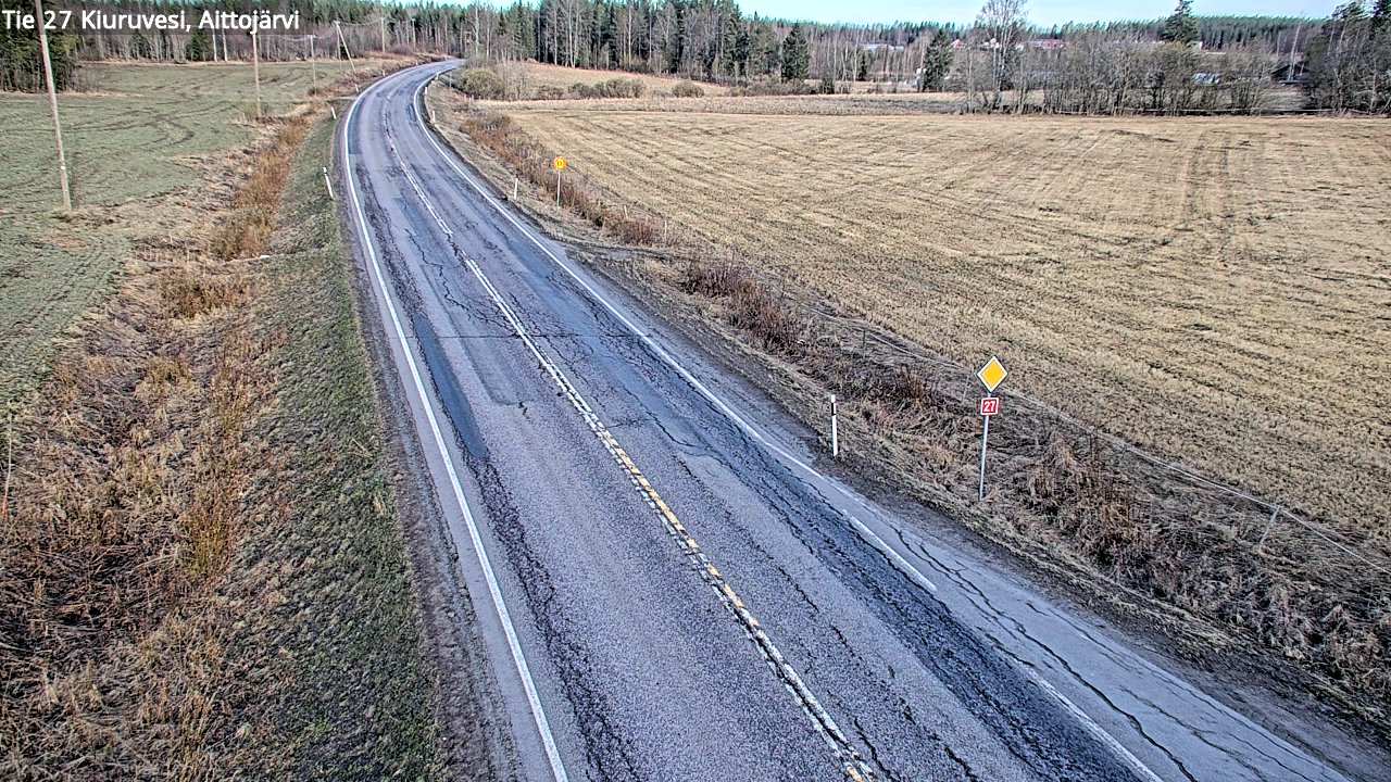 Kelikamerat Kuva Tie 27 Kiuruvesi, Aittojärvi, Kiuruvesi, Pohjois-Savo