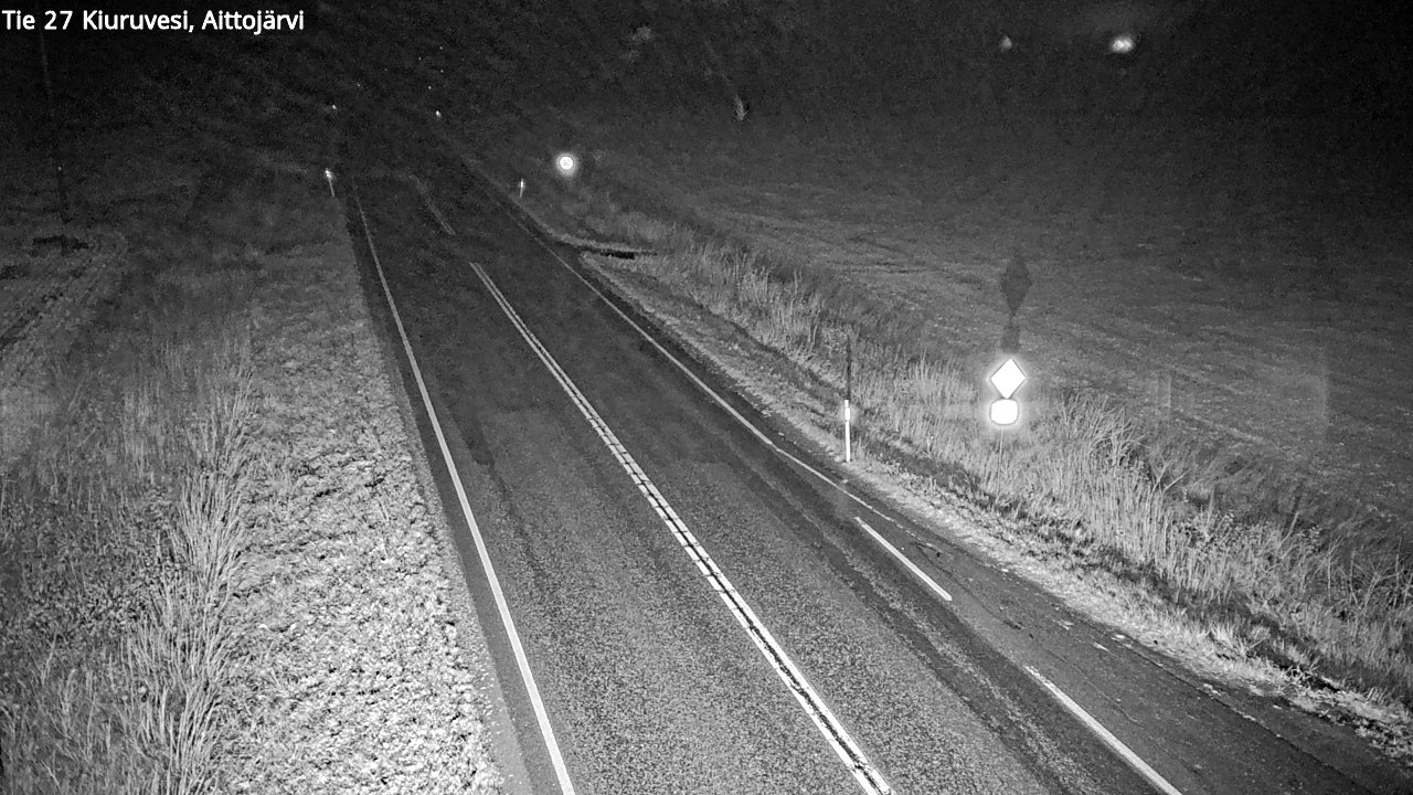 Weather Camera Image Road 27 Kiuruvesi, Aittojärvi, Kiuruvesi, Pohjois-Savo