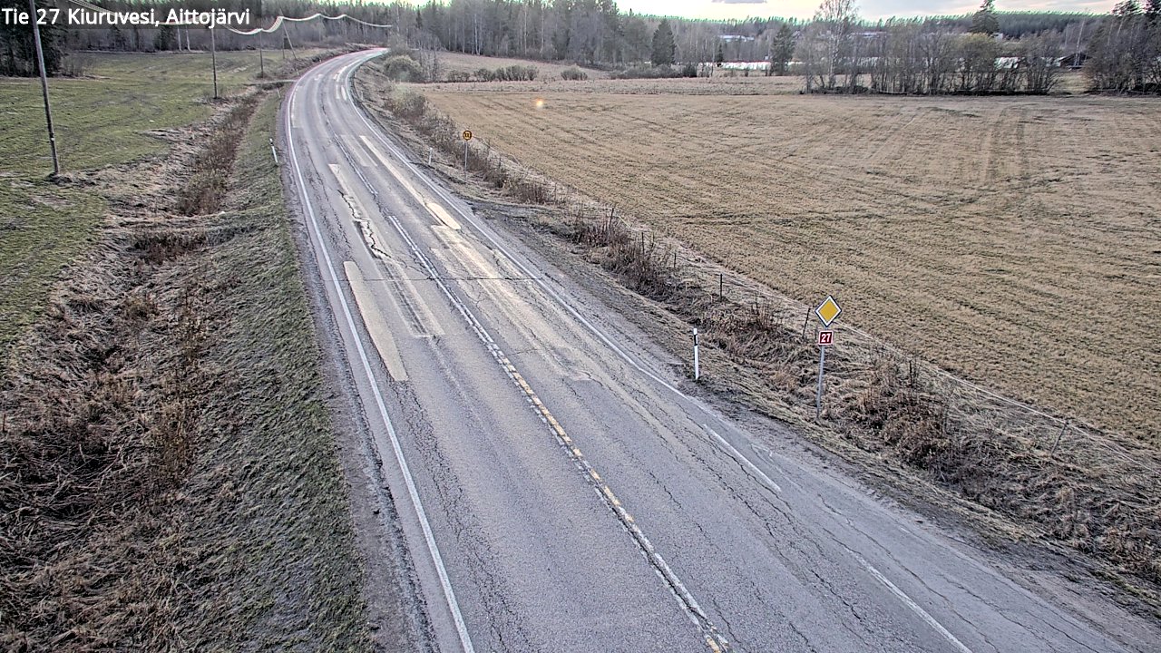 Kelikamerat Kuva Tie 27 Kiuruvesi, Aittojärvi, Kiuruvesi, Pohjois-Savo