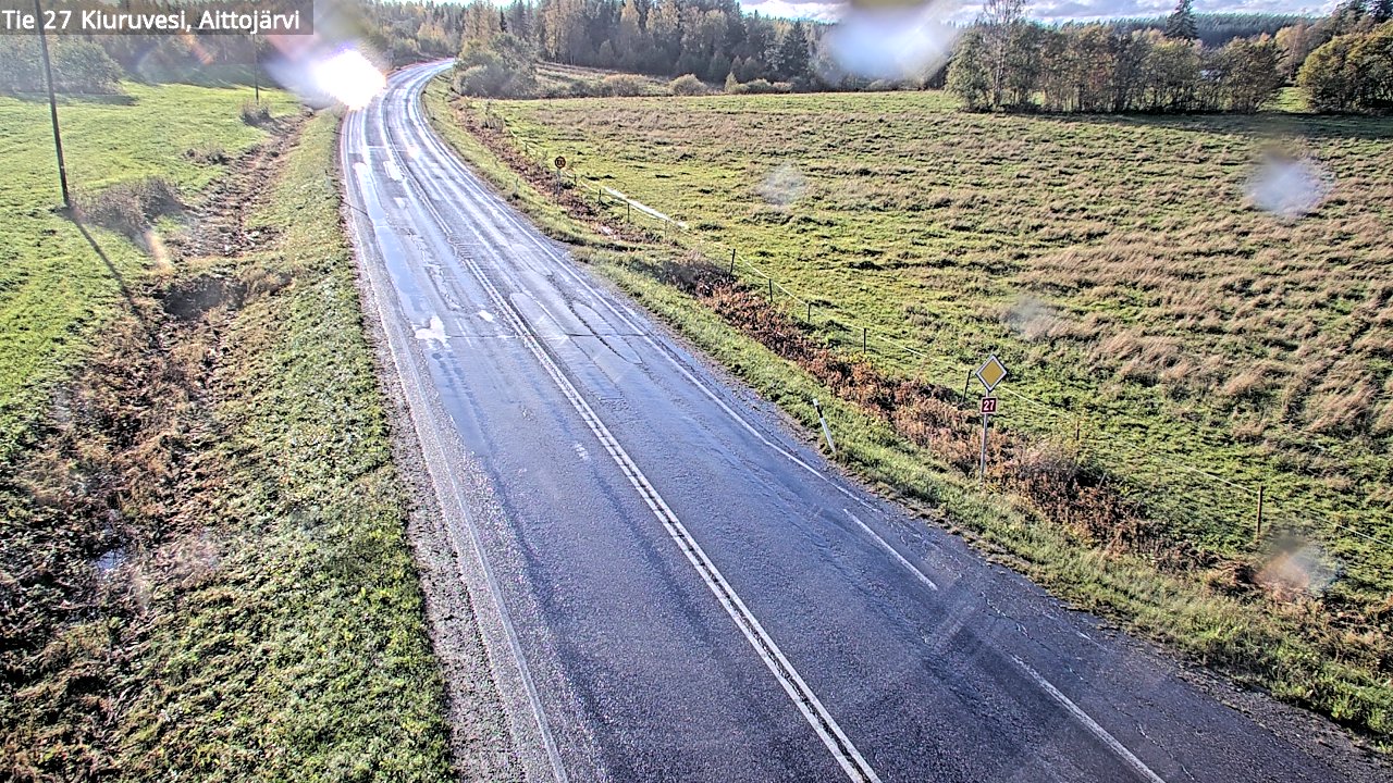 Weather Camera Image Road 27 Kiuruvesi, Aittojärvi, Kiuruvesi, Pohjois-Savo