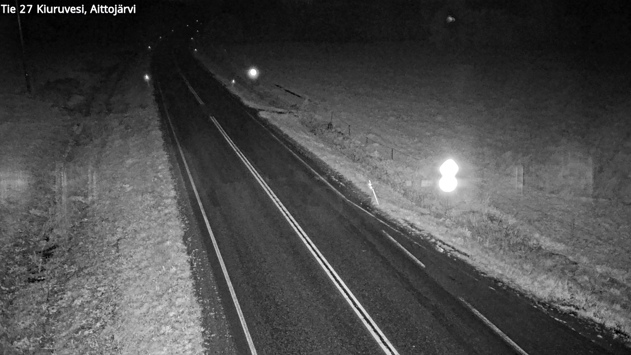 Weather Camera Image Road 27 Kiuruvesi, Aittojärvi, Kiuruvesi, Pohjois-Savo
