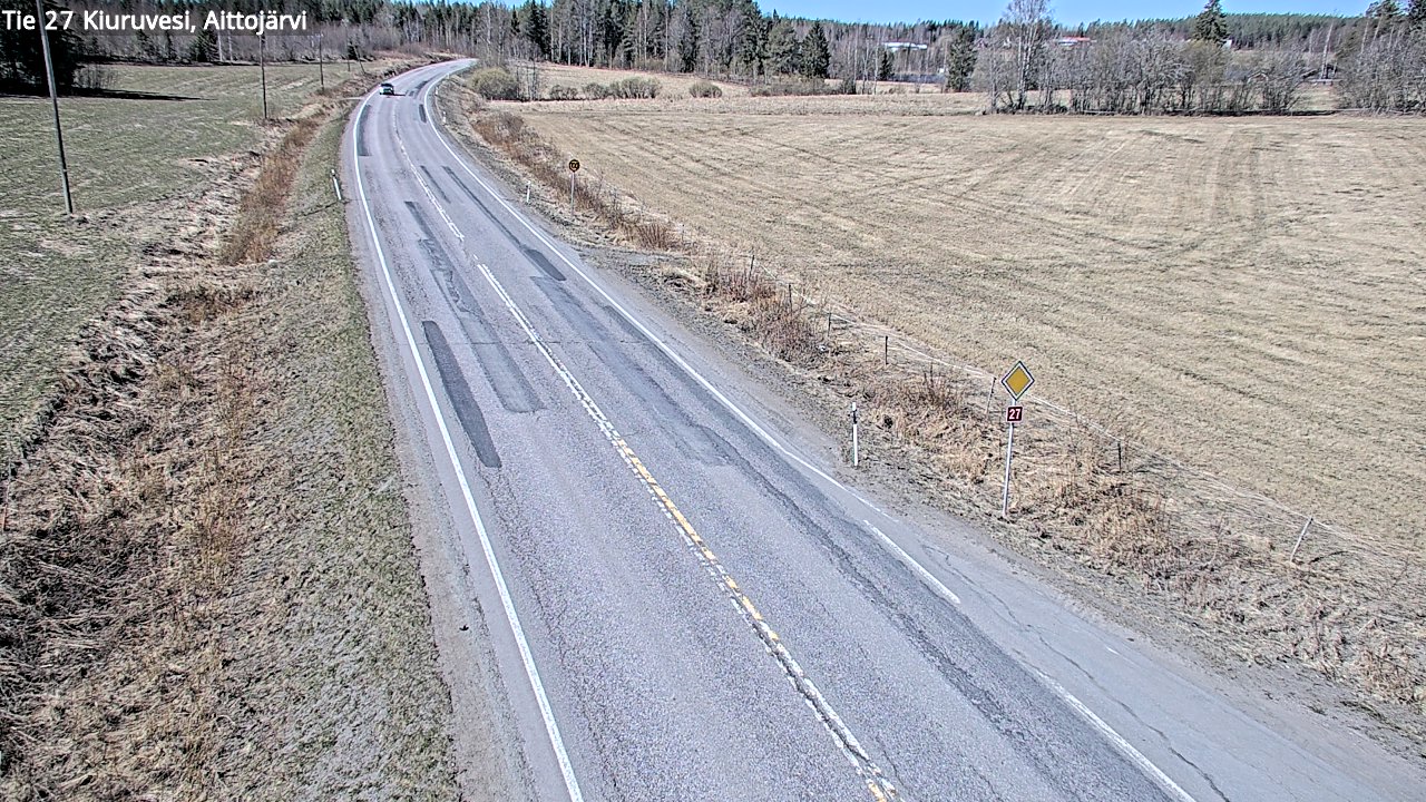 Kelikamerat Kuva Tie 27 Kiuruvesi, Aittojärvi, Kiuruvesi, Pohjois-Savo