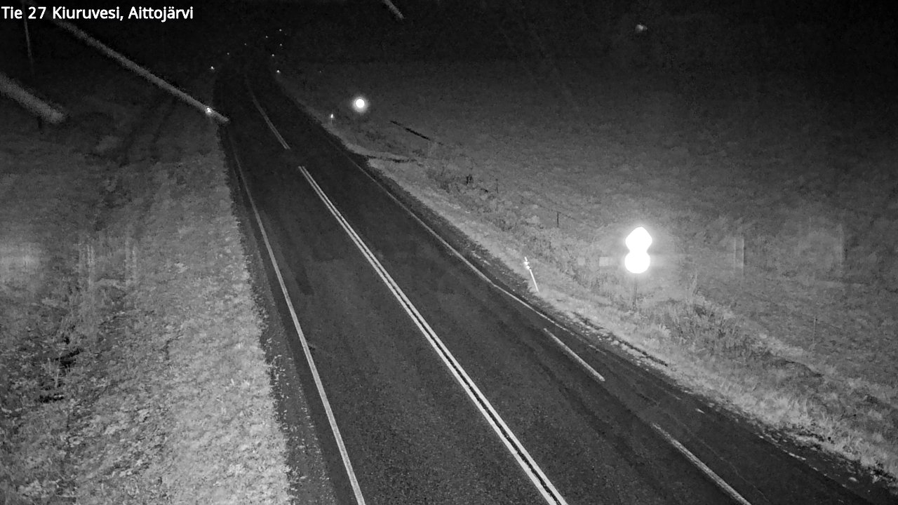 Weather Camera Image Road 27 Kiuruvesi, Aittojärvi, Kiuruvesi, Pohjois-Savo