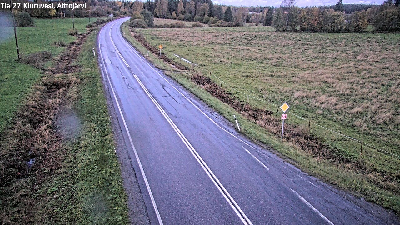 Weather Camera Image Road 27 Kiuruvesi, Aittojärvi, Kiuruvesi, Pohjois-Savo