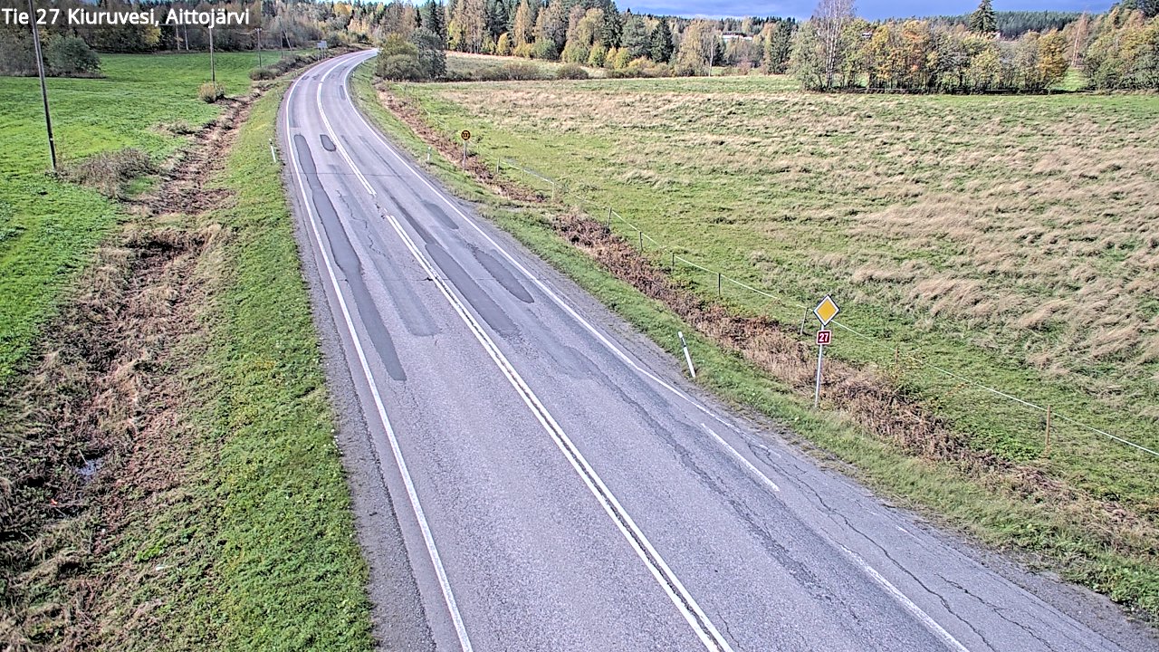 Weather Camera Image Road 27 Kiuruvesi, Aittojärvi, Kiuruvesi, Pohjois-Savo
