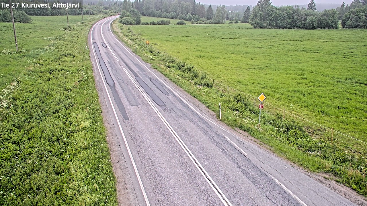 Kelikamerat Kuva Tie 27 Kiuruvesi, Aittojärvi, Kiuruvesi, Pohjois-Savo