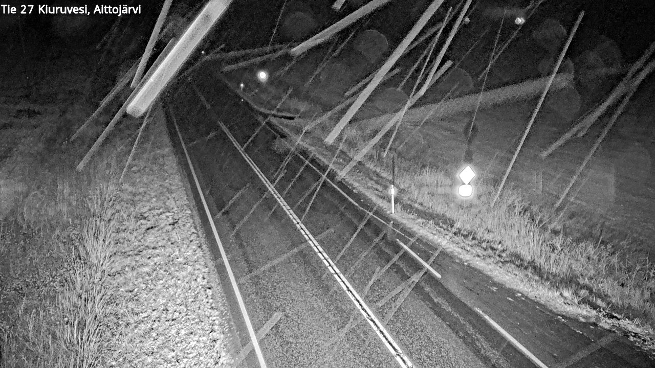 Weather Camera Image Road 27 Kiuruvesi, Aittojärvi, Kiuruvesi, Pohjois-Savo