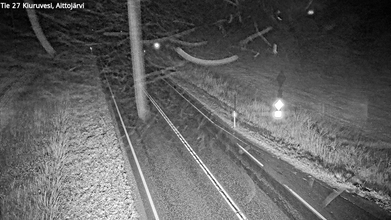 Weather Camera Image Road 27 Kiuruvesi, Aittojärvi, Kiuruvesi, Pohjois-Savo