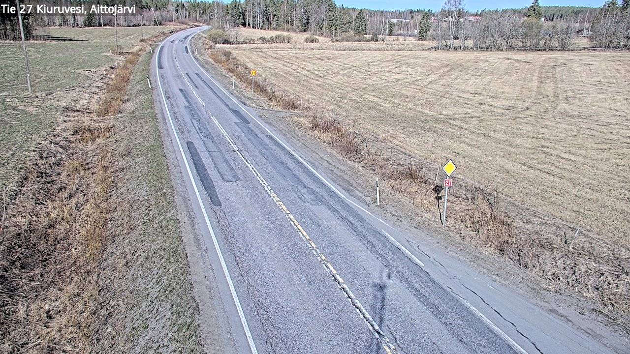 Kelikamerat Kuva Tie 27 Kiuruvesi, Aittojärvi, Kiuruvesi, Pohjois-Savo