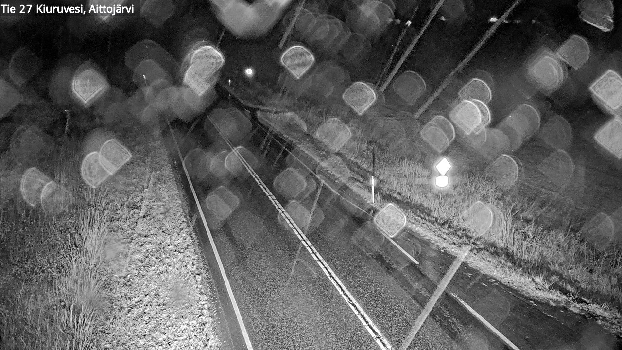 Weather Camera Image Väg 27 Kiuruvesi, Aittojärvi, Kiuruvesi, Pohjois-Savo
