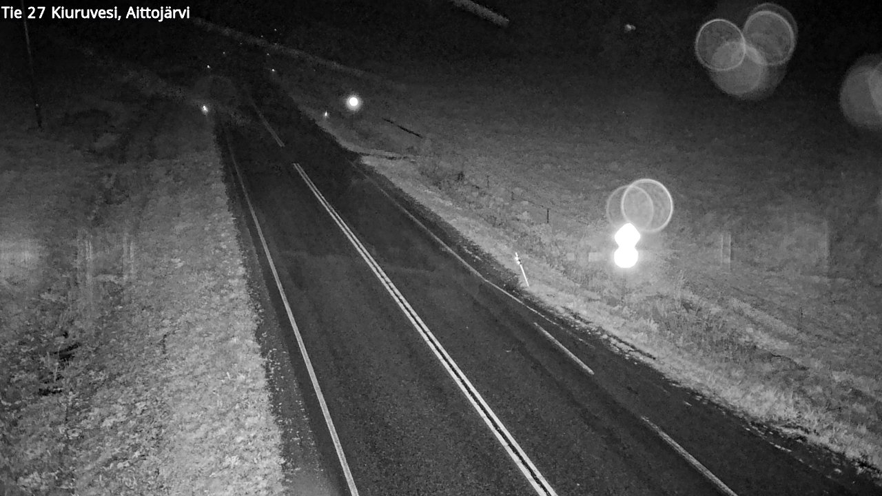 Weather Camera Image Road 27 Kiuruvesi, Aittojärvi, Kiuruvesi, Pohjois-Savo