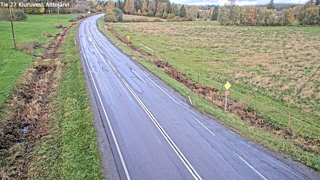 Weather Camera Image Road 27 Kiuruvesi, Aittojärvi, Kiuruvesi, Pohjois-Savo