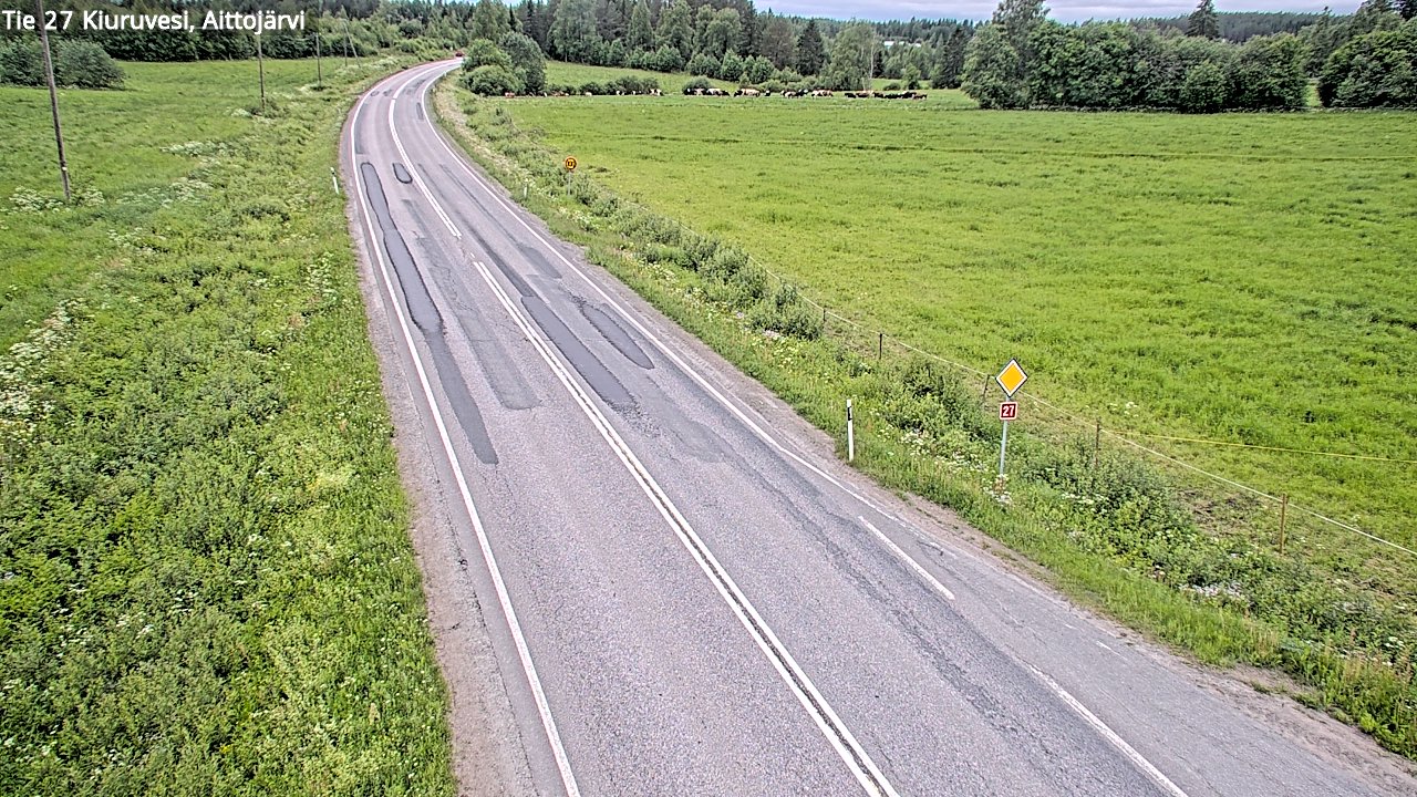 Kelikamerat Kuva Tie 27 Kiuruvesi, Aittojärvi, Kiuruvesi, Pohjois-Savo