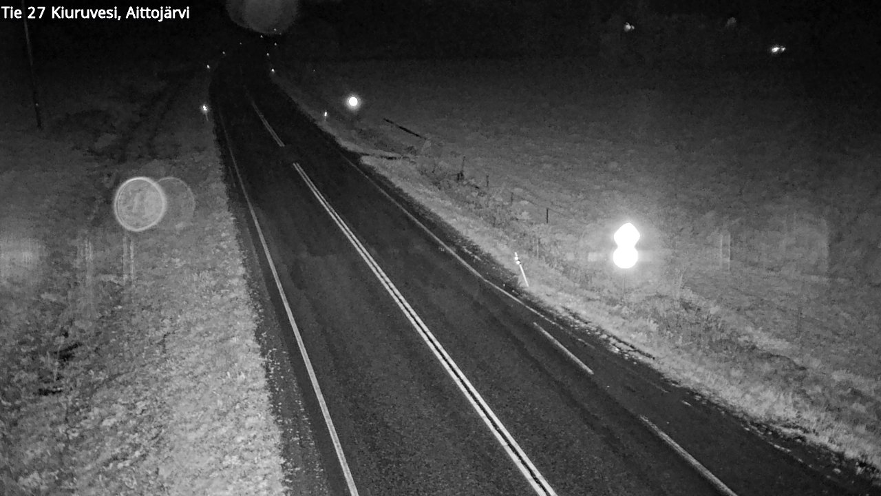 Weather Camera Image Road 27 Kiuruvesi, Aittojärvi, Kiuruvesi, Pohjois-Savo