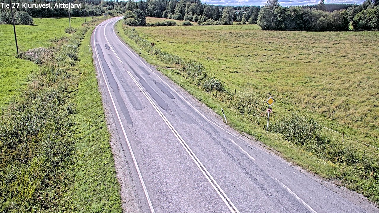 Kelikamerat Kuva Tie 27 Kiuruvesi, Aittojärvi, Kiuruvesi, Pohjois-Savo