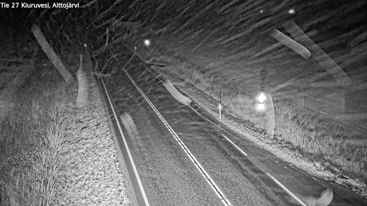 Weather Camera Image Road 27 Kiuruvesi, Aittojärvi, Kiuruvesi, Pohjois-Savo
