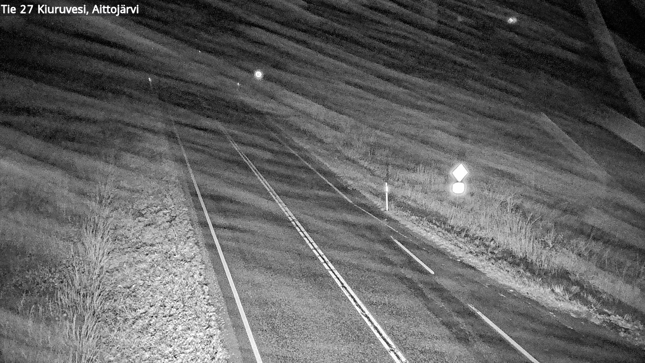 Weather Camera Image Road 27 Kiuruvesi, Aittojärvi, Kiuruvesi, Pohjois-Savo