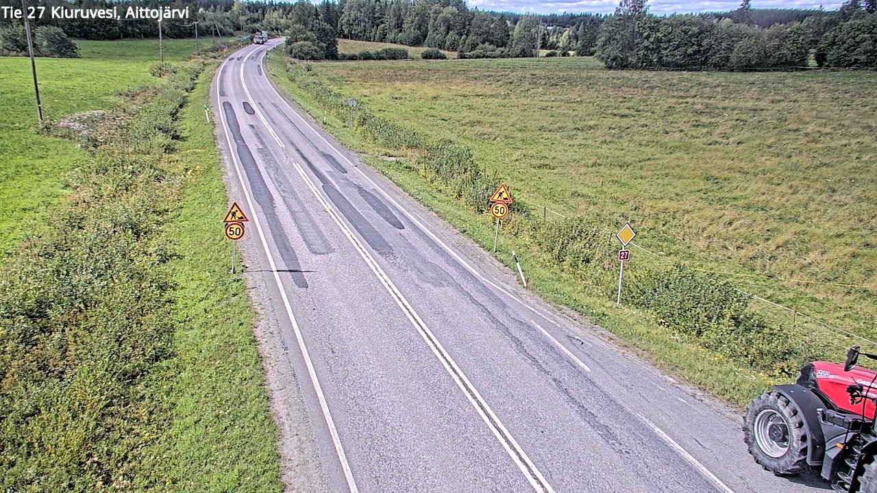 Kelikamerat Kuva Tie 27 Kiuruvesi, Aittojärvi, Kiuruvesi, Pohjois-Savo