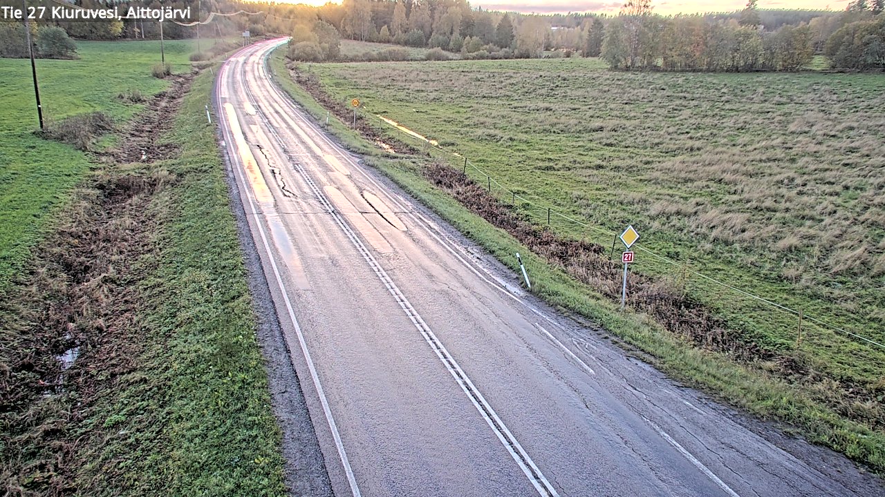 Weather Camera Image Road 27 Kiuruvesi, Aittojärvi, Kiuruvesi, Pohjois-Savo