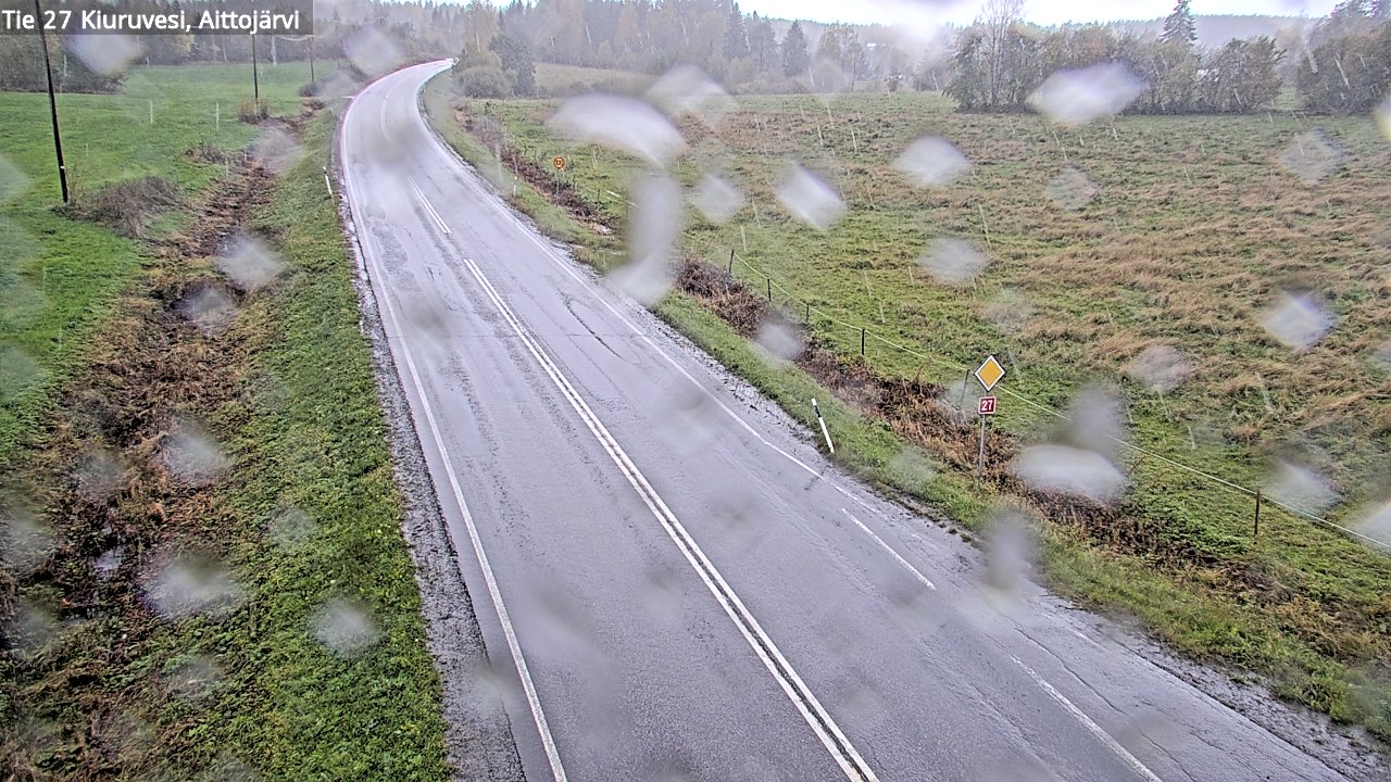 Weather Camera Image Road 27 Kiuruvesi, Aittojärvi, Kiuruvesi, Pohjois-Savo