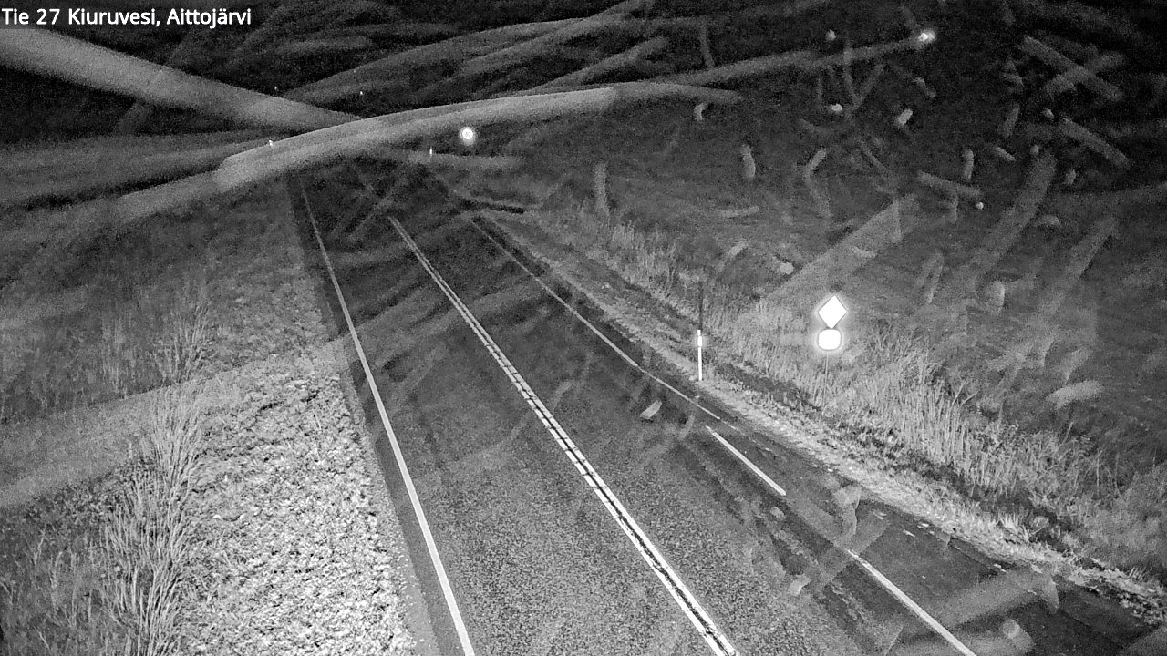 Weather Camera Image Road 27 Kiuruvesi, Aittojärvi, Kiuruvesi, Pohjois-Savo