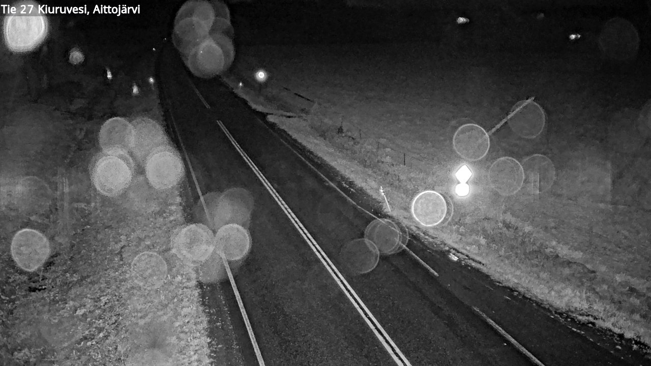 Weather Camera Image Road 27 Kiuruvesi, Aittojärvi, Kiuruvesi, Pohjois-Savo