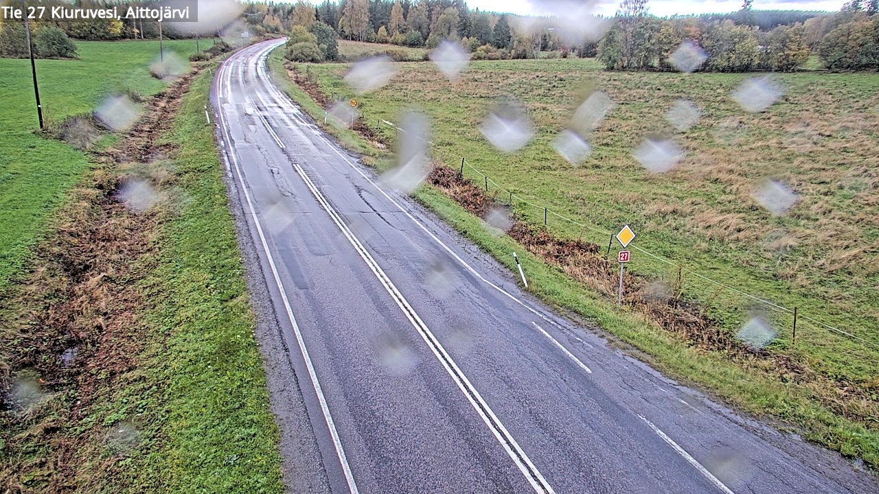 Weather Camera Image Road 27 Kiuruvesi, Aittojärvi, Kiuruvesi, Pohjois-Savo