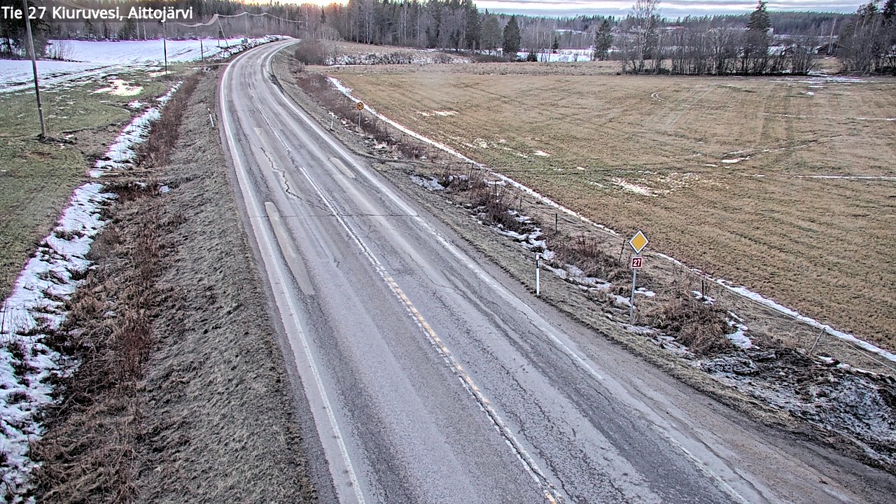 Kelikamerat Kuva Tie 27 Kiuruvesi, Aittojärvi, Kiuruvesi, Pohjois-Savo