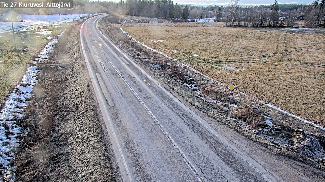 Kelikamerat Kuva Tie 27 Kiuruvesi, Aittojärvi, Kiuruvesi, Pohjois-Savo