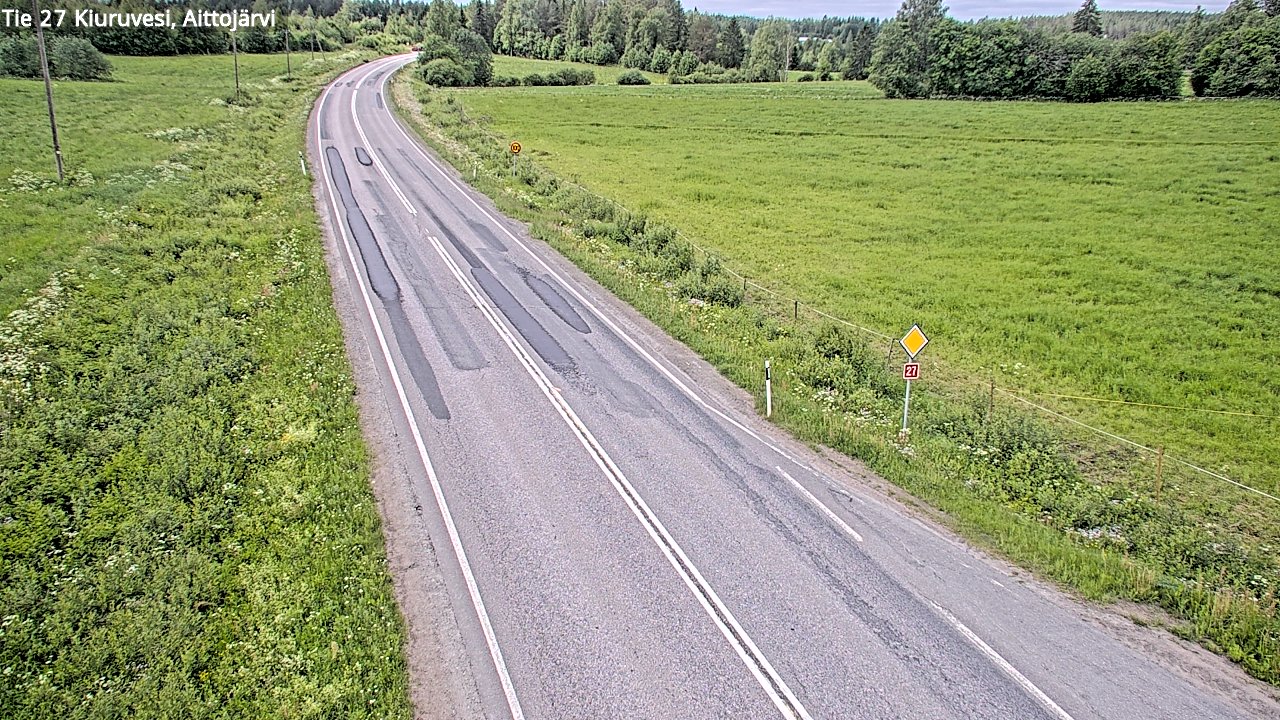 Kelikamerat Kuva Tie 27 Kiuruvesi, Aittojärvi, Kiuruvesi, Pohjois-Savo