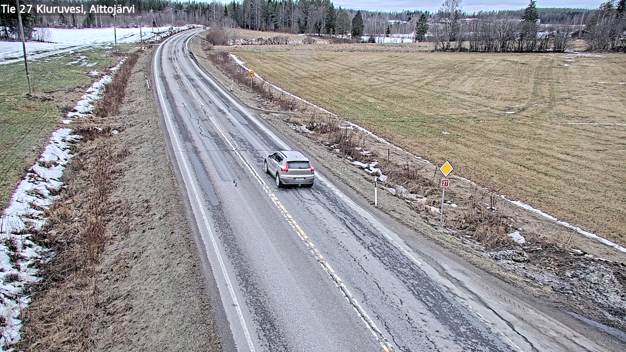 Weather Camera Image Road 27 Kiuruvesi, Aittojärvi, Kiuruvesi, Pohjois-Savo