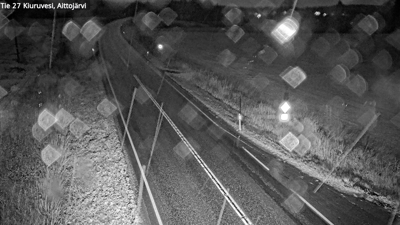Weather Camera Image Väg 27 Kiuruvesi, Aittojärvi, Kiuruvesi, Pohjois-Savo