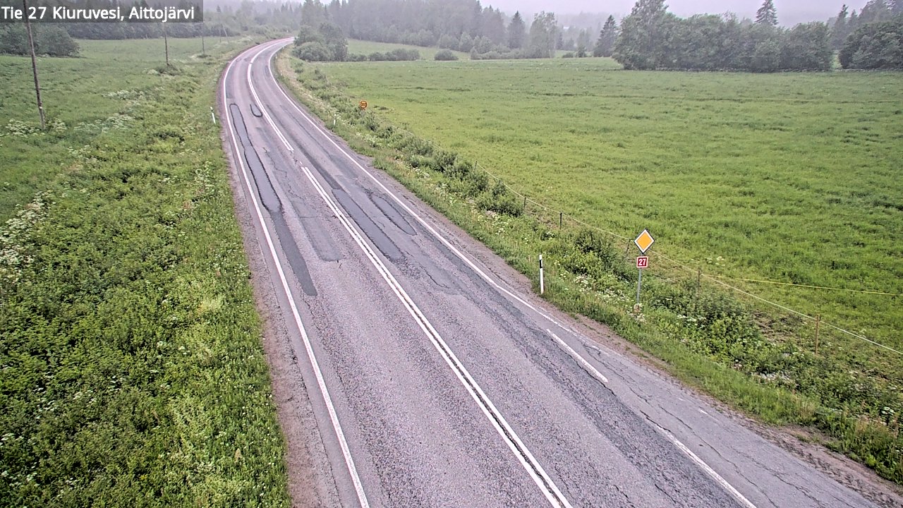 Kelikamerat Kuva Tie 27 Kiuruvesi, Aittojärvi, Kiuruvesi, Pohjois-Savo