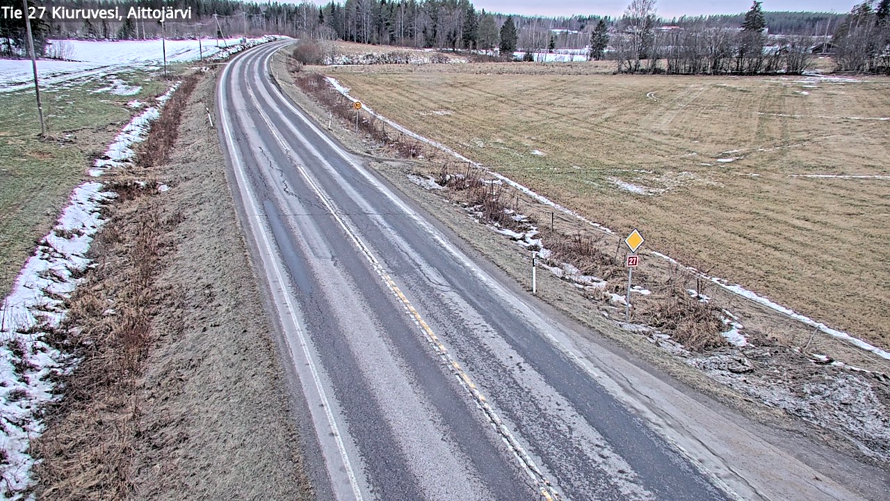 Kelikamerat Kuva Tie 27 Kiuruvesi, Aittojärvi, Kiuruvesi, Pohjois-Savo