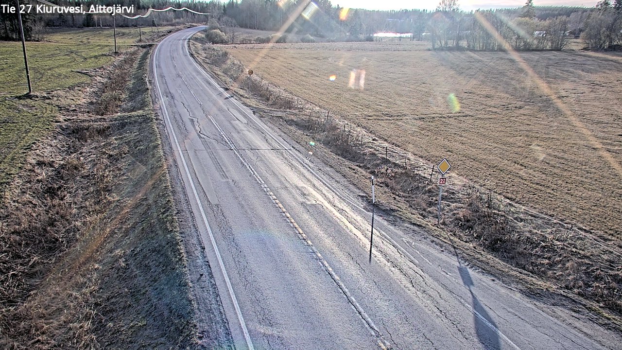 Kelikamerat Kuva Tie 27 Kiuruvesi, Aittojärvi, Kiuruvesi, Pohjois-Savo