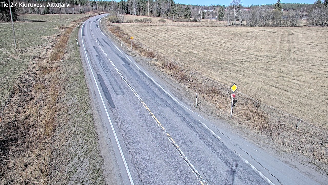 Kelikamerat Kuva Tie 27 Kiuruvesi, Aittojärvi, Kiuruvesi, Pohjois-Savo