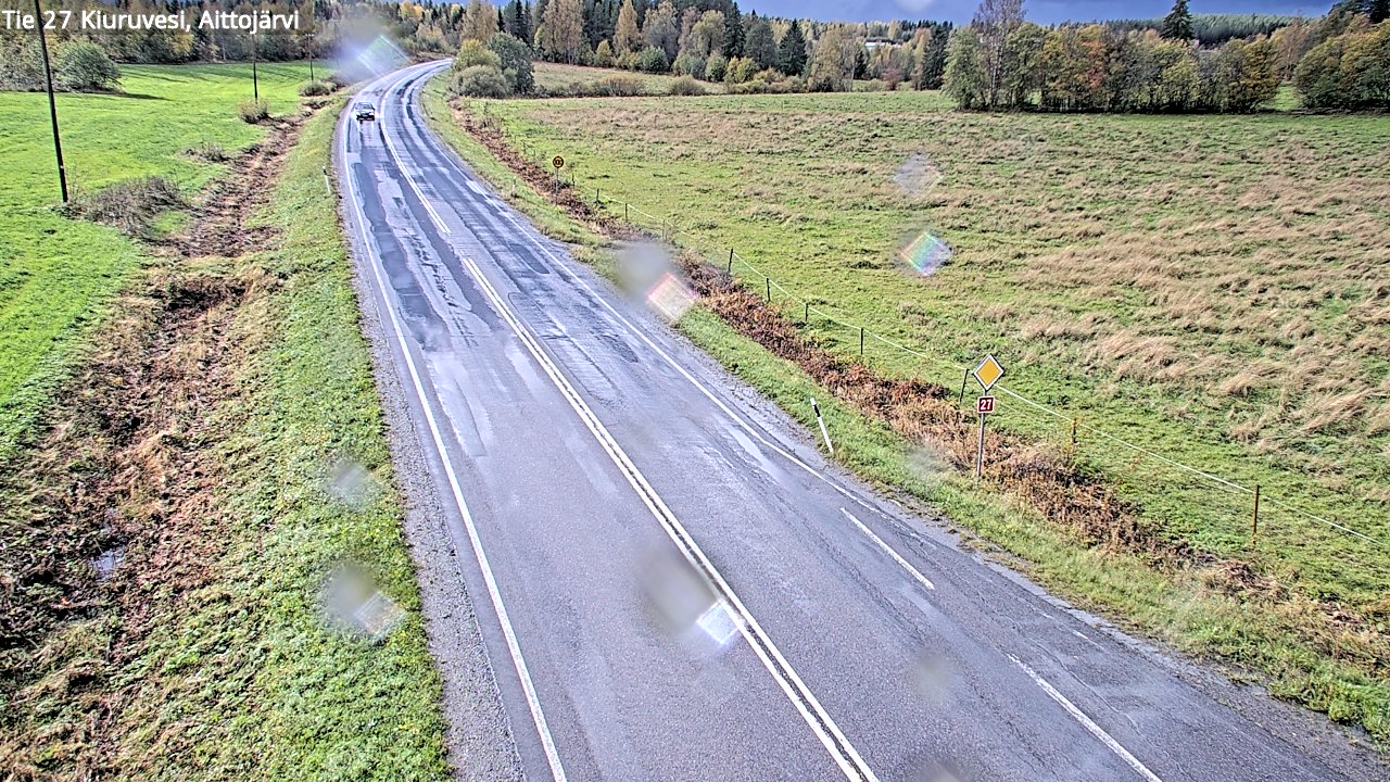 Weather Camera Image Road 27 Kiuruvesi, Aittojärvi, Kiuruvesi, Pohjois-Savo