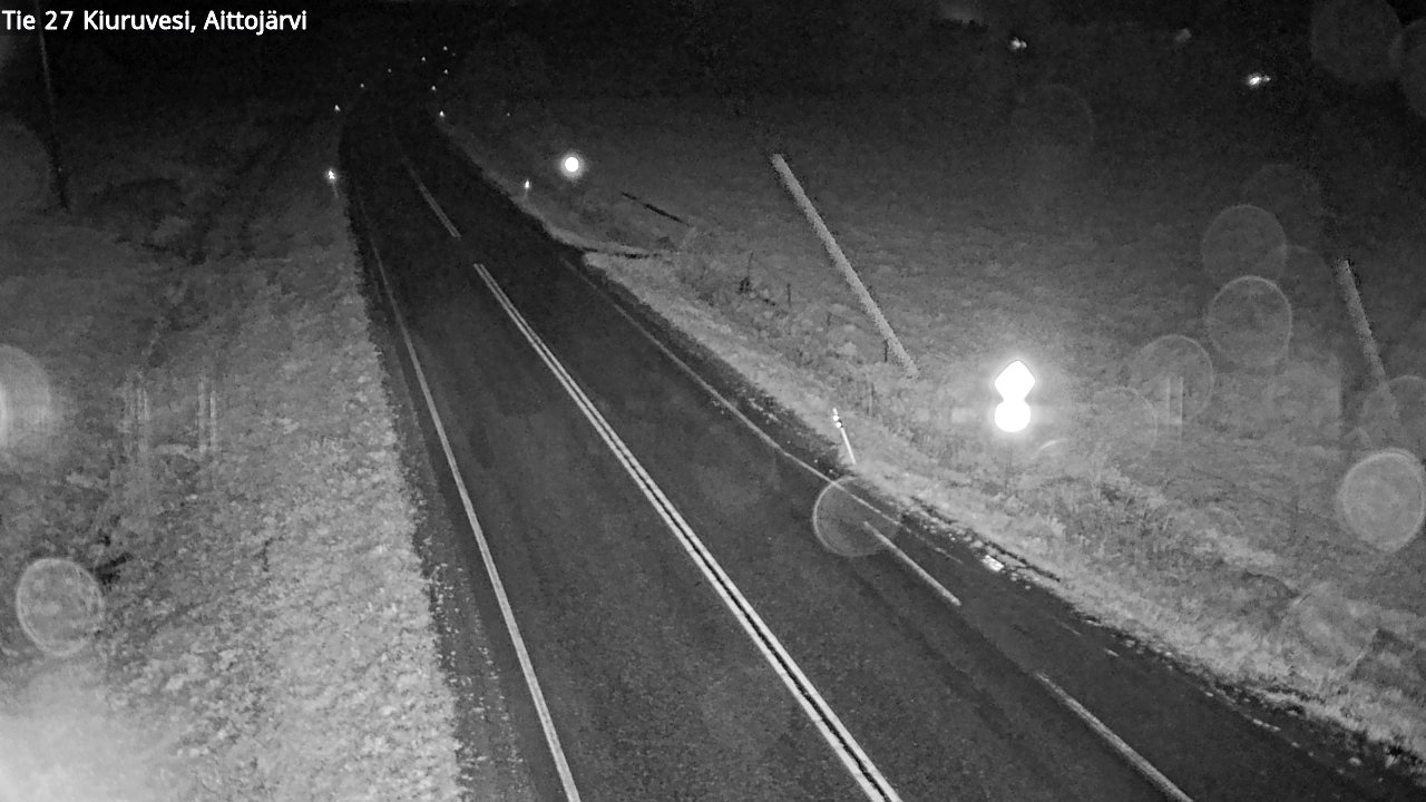 Weather Camera Image Road 27 Kiuruvesi, Aittojärvi, Kiuruvesi, Pohjois-Savo