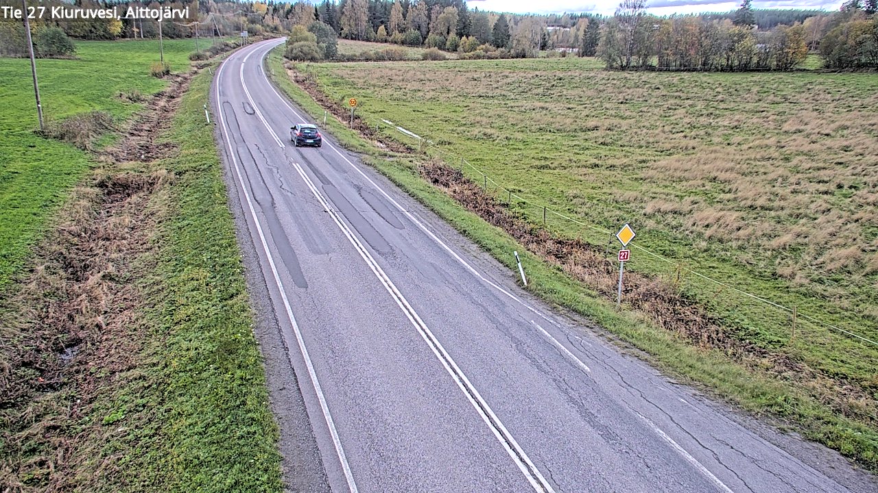 Weather Camera Image Road 27 Kiuruvesi, Aittojärvi, Kiuruvesi, Pohjois-Savo